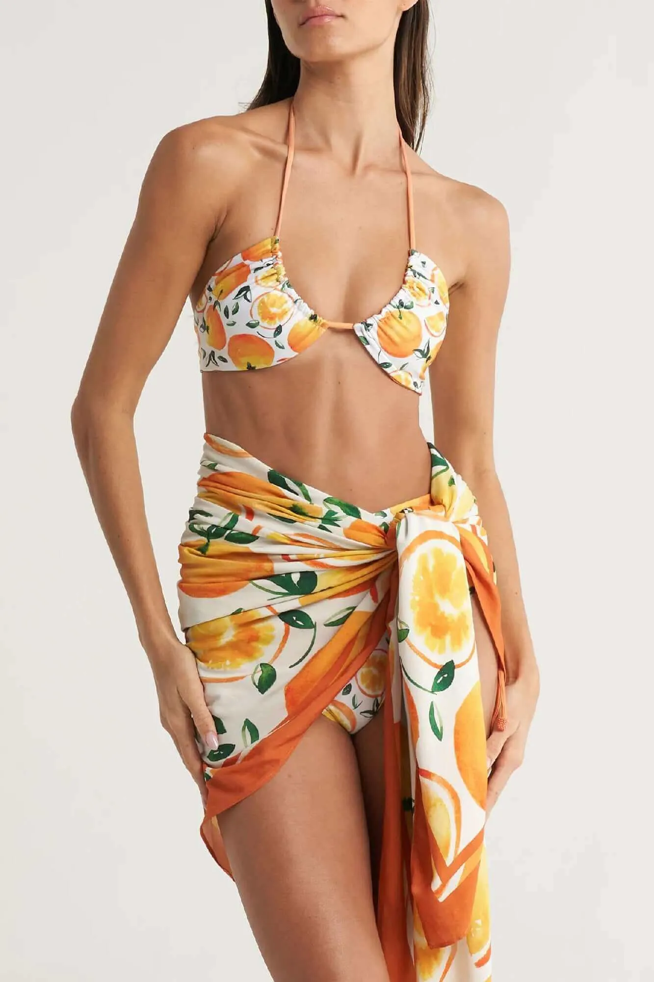 Oversized Sarong in Naranja