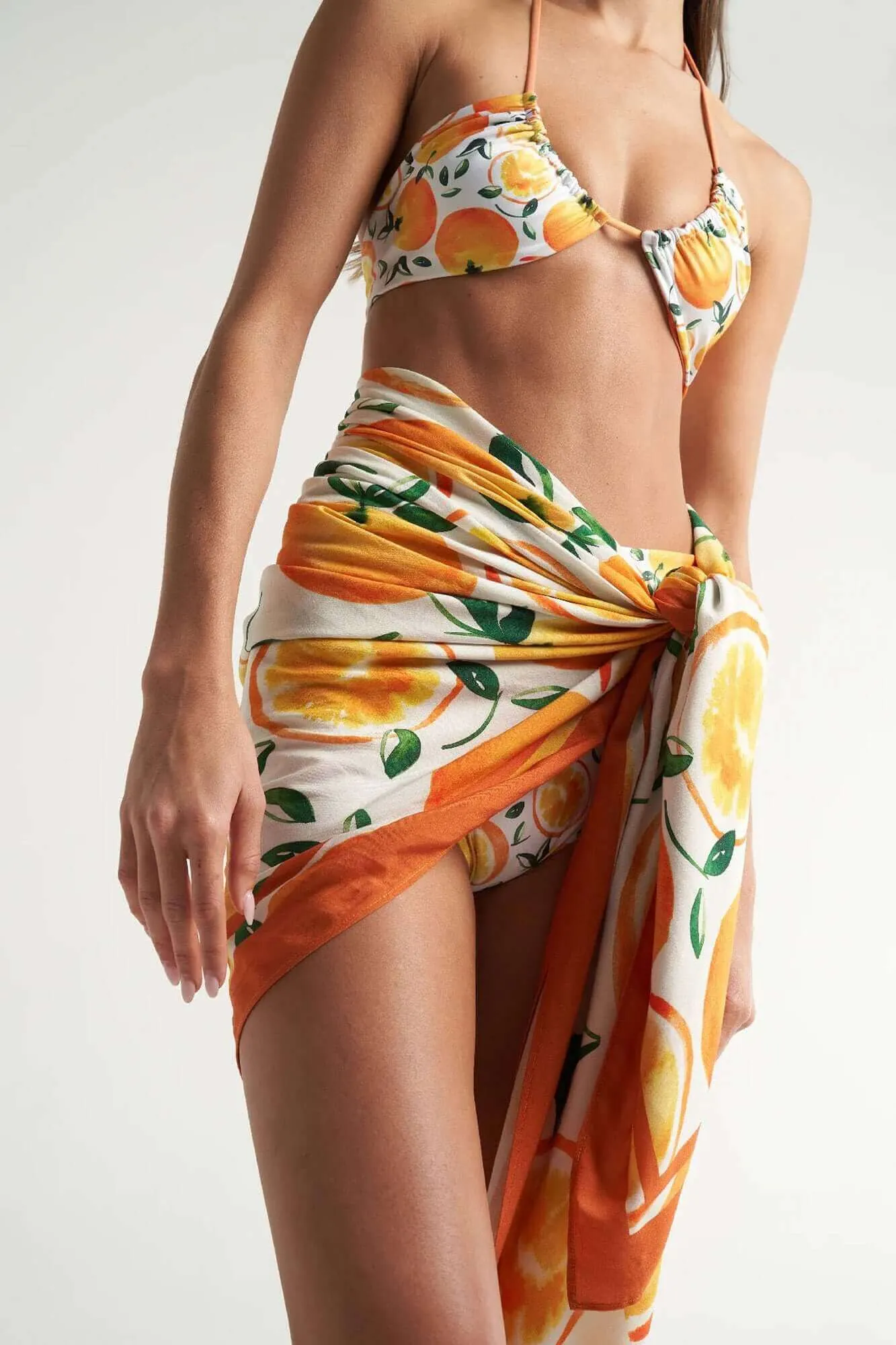 Oversized Sarong in Naranja