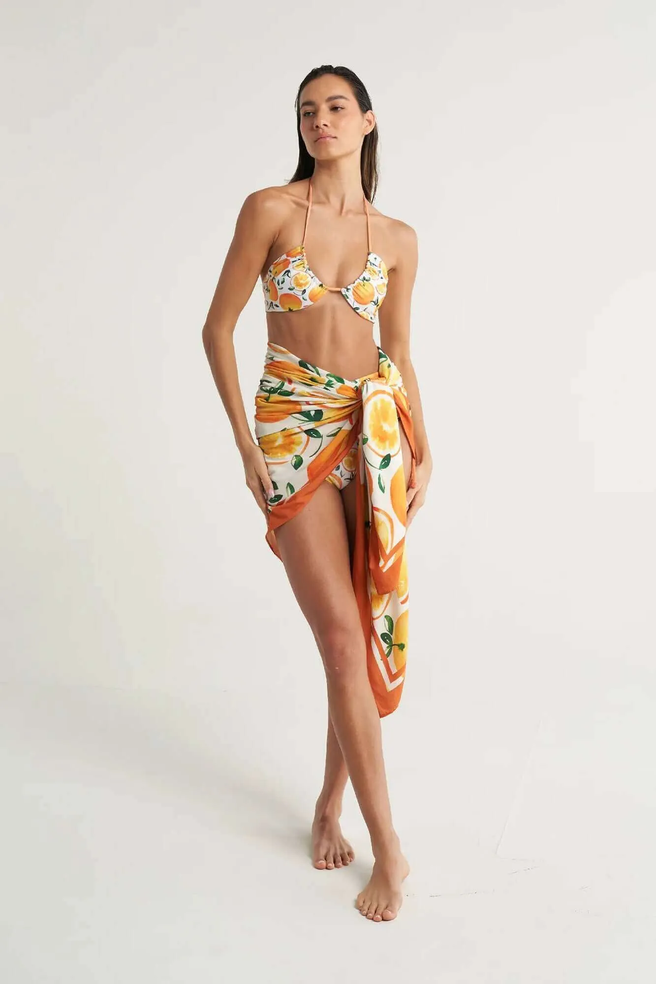 Oversized Sarong in Naranja