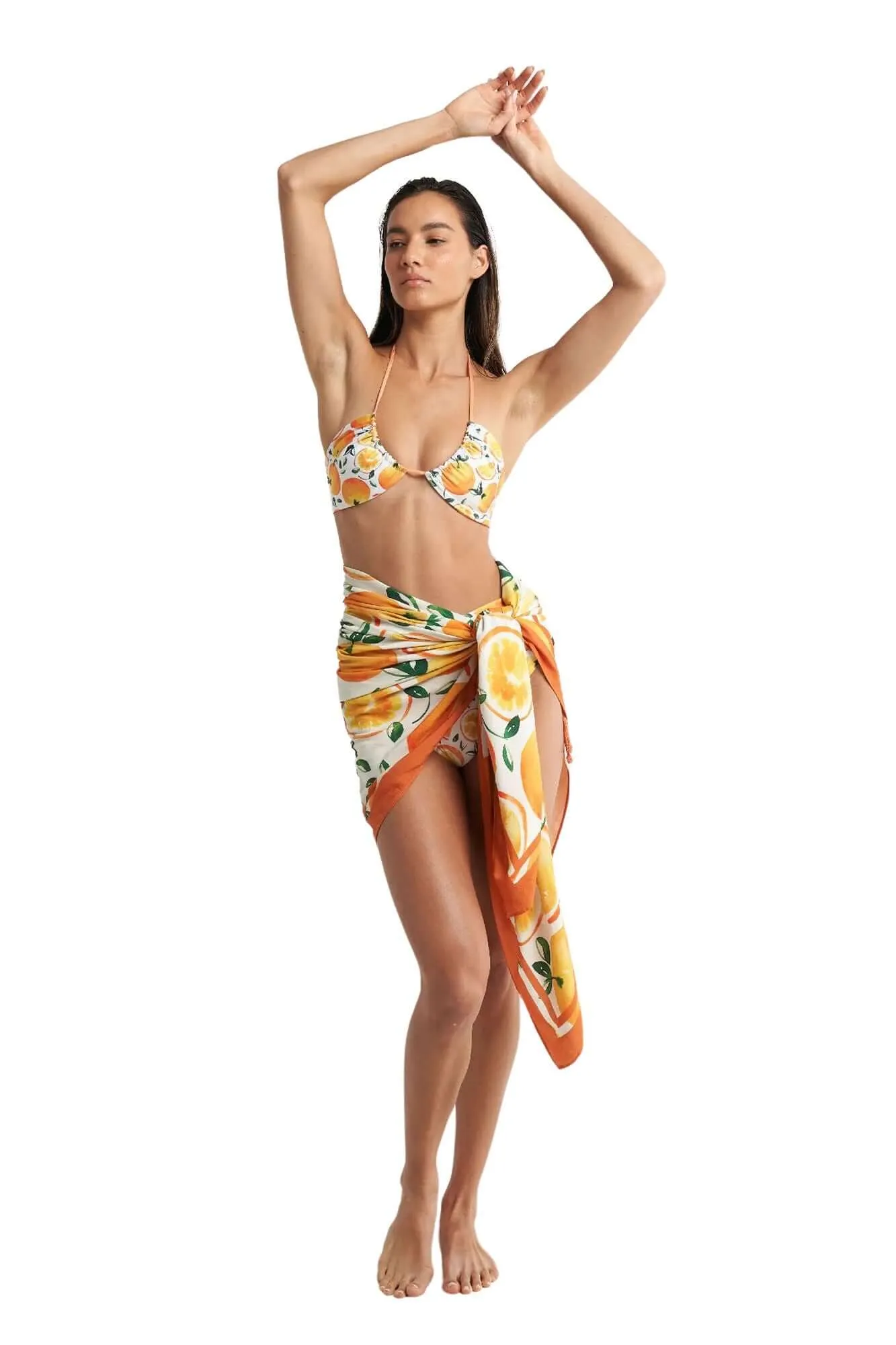 Oversized Sarong in Naranja