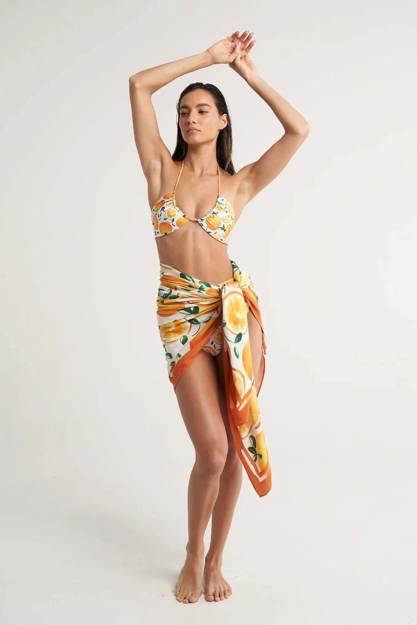 Oversized Sarong in Naranja