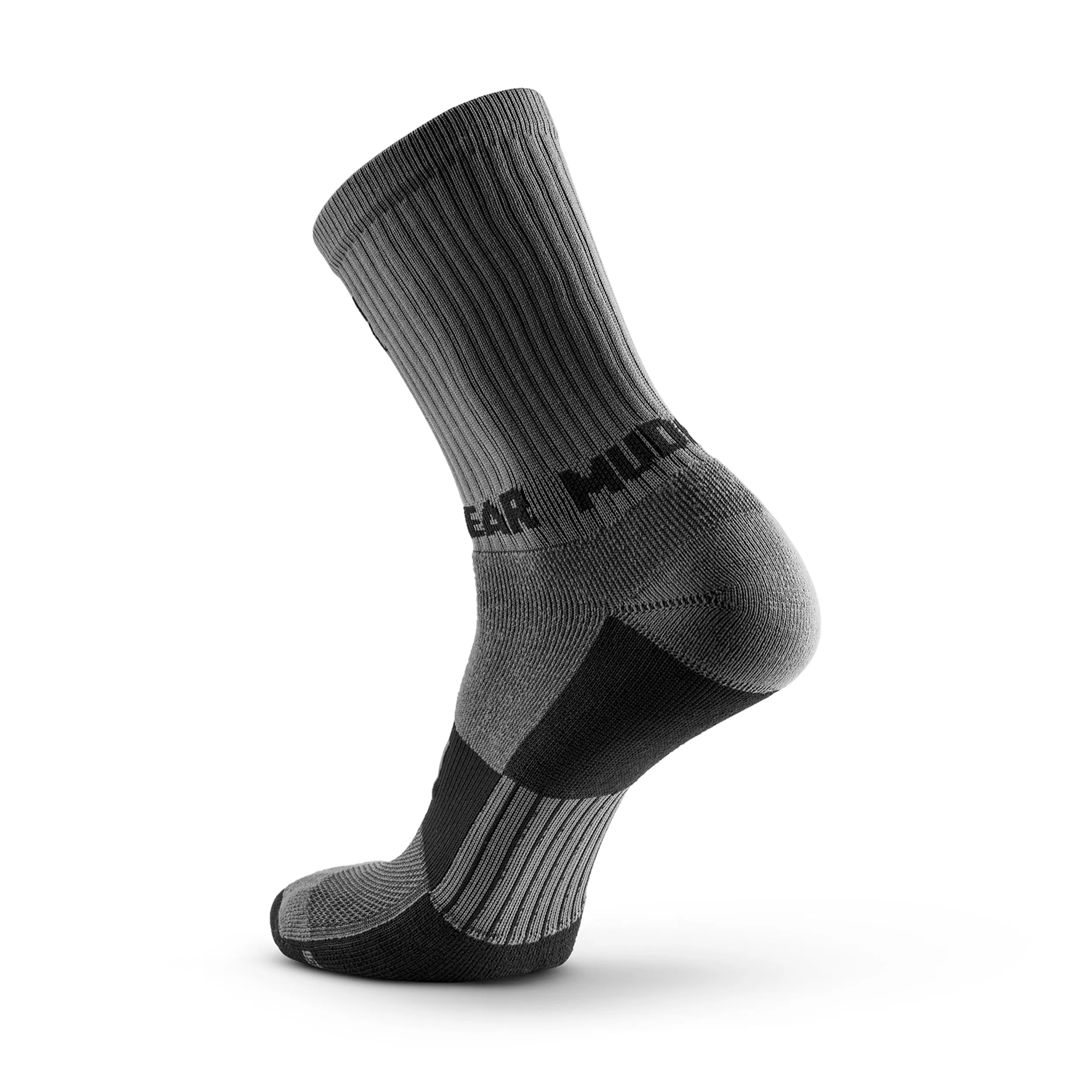 Performance Hiking/Trekking Sock - Gray/Black (2 Pair Pack)