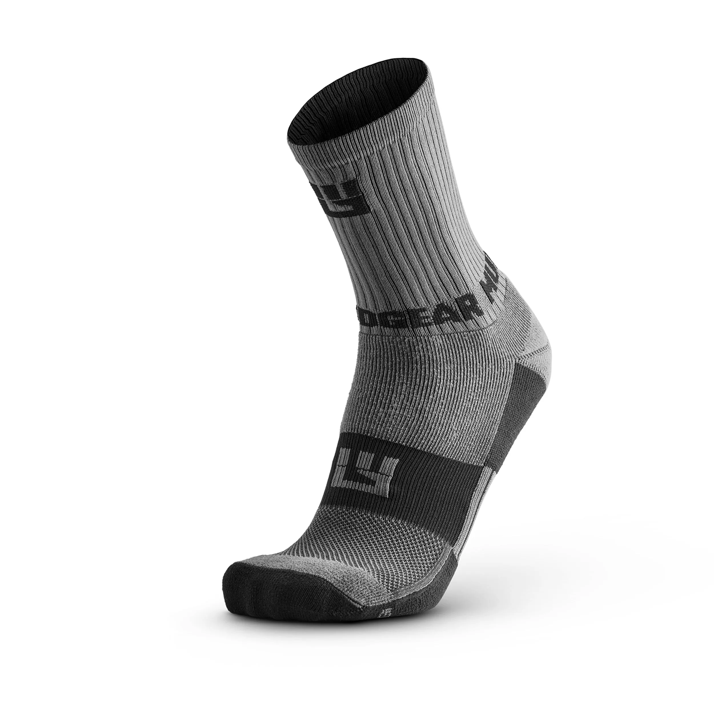 Performance Hiking/Trekking Sock - Gray/Black (2 Pair Pack)