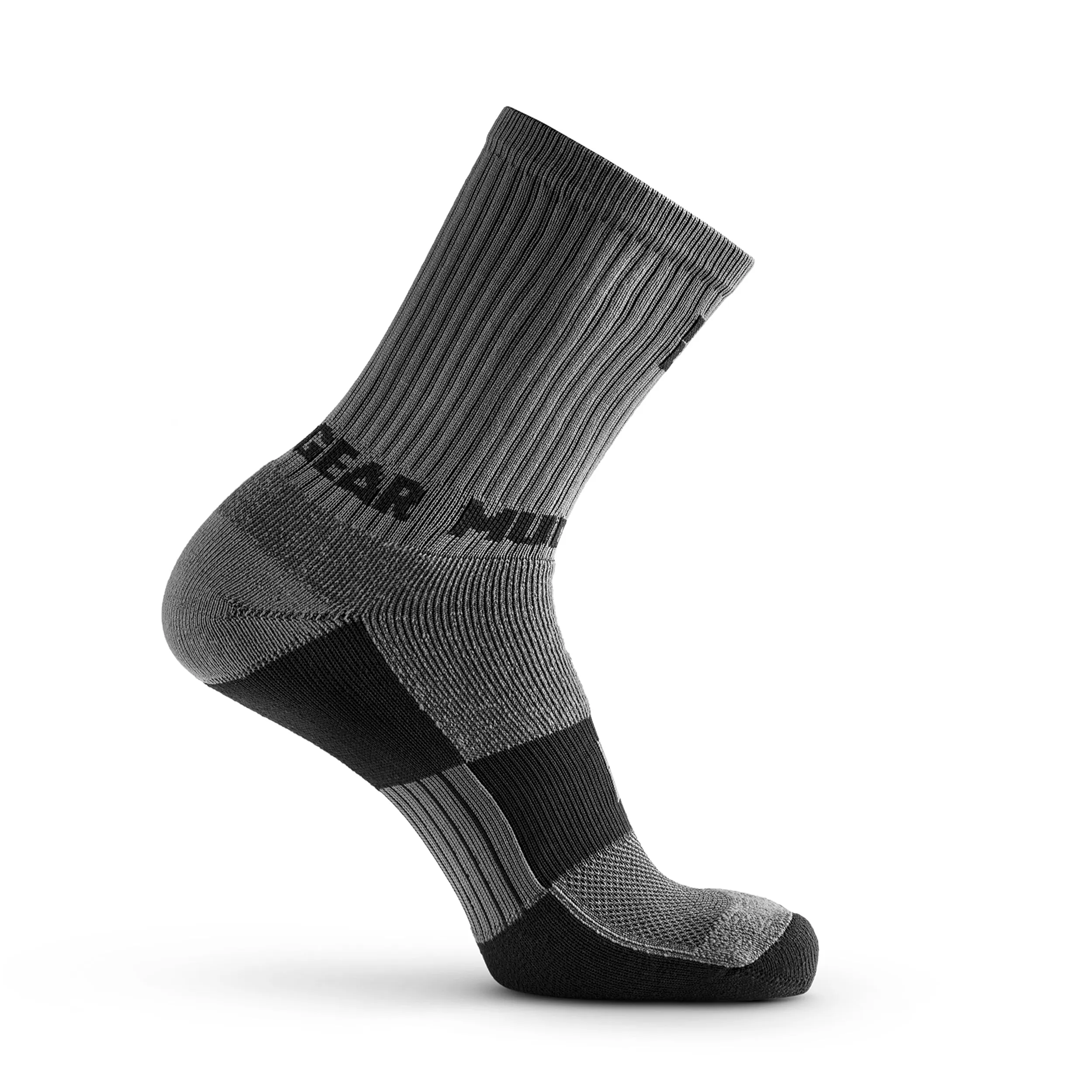 Performance Hiking/Trekking Sock - Gray/Black (2 Pair Pack)