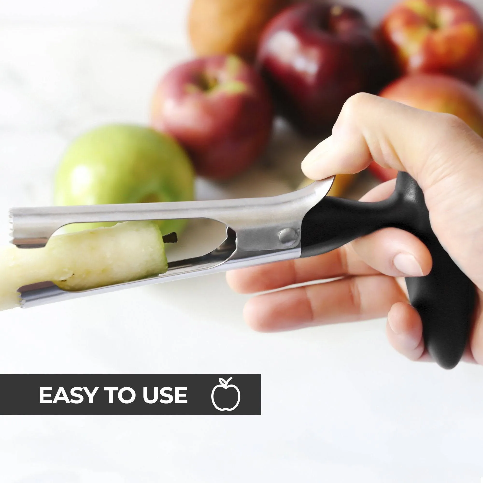 Premium Apple Corer - Easy to Use and Durable Stainless Steel