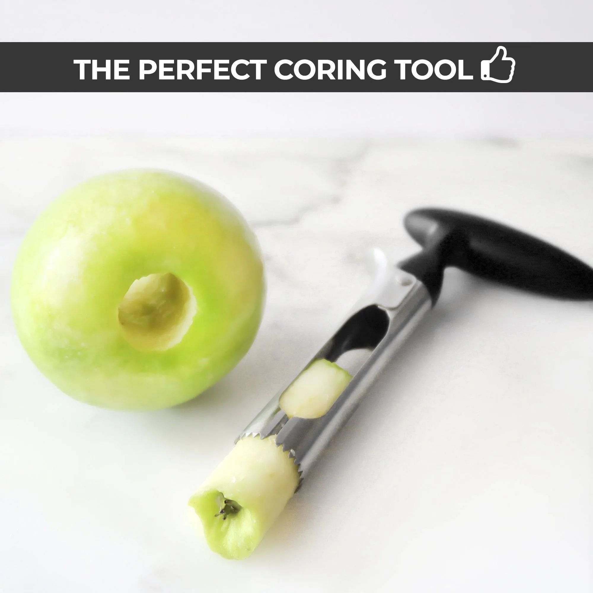 Premium Apple Corer - Easy to Use and Durable Stainless Steel