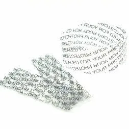 REED Cut Shrink Bands for Caps - Tamper Message -"Sealed for Your Protection" 250 Units (1" Height X 42-48mm Cap Size)