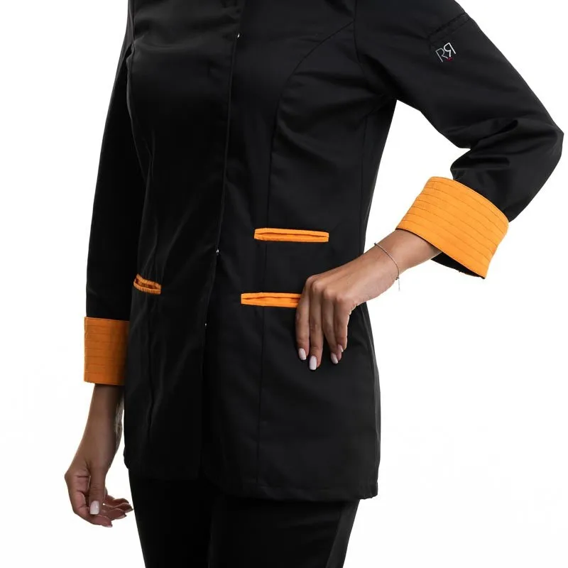 RIA Long Sleeve Kitchen Coat Black Melon - ROBUR