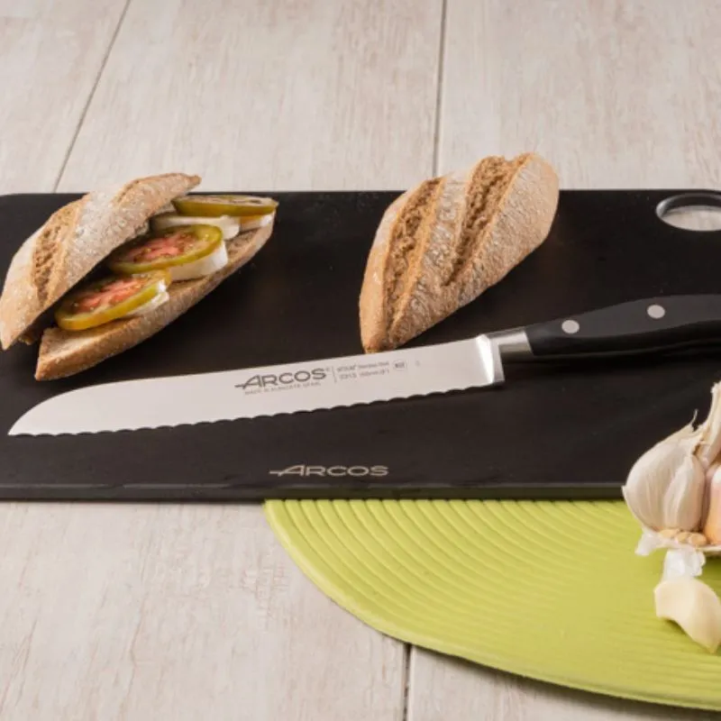 Riviera Range 7.87 inch Black Bread Knife - ARCOS