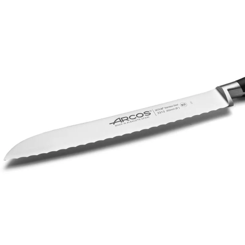 Riviera Range 7.87 inch Black Bread Knife - ARCOS