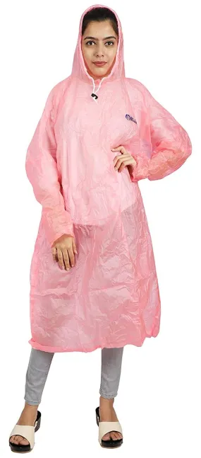 Romano nx PVC Waterproof Reusable Rain Ponchos Raincoat Rainwear Hooded Camping