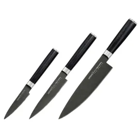 Set of 3 Knives Chef Paring Utility - SAMURA