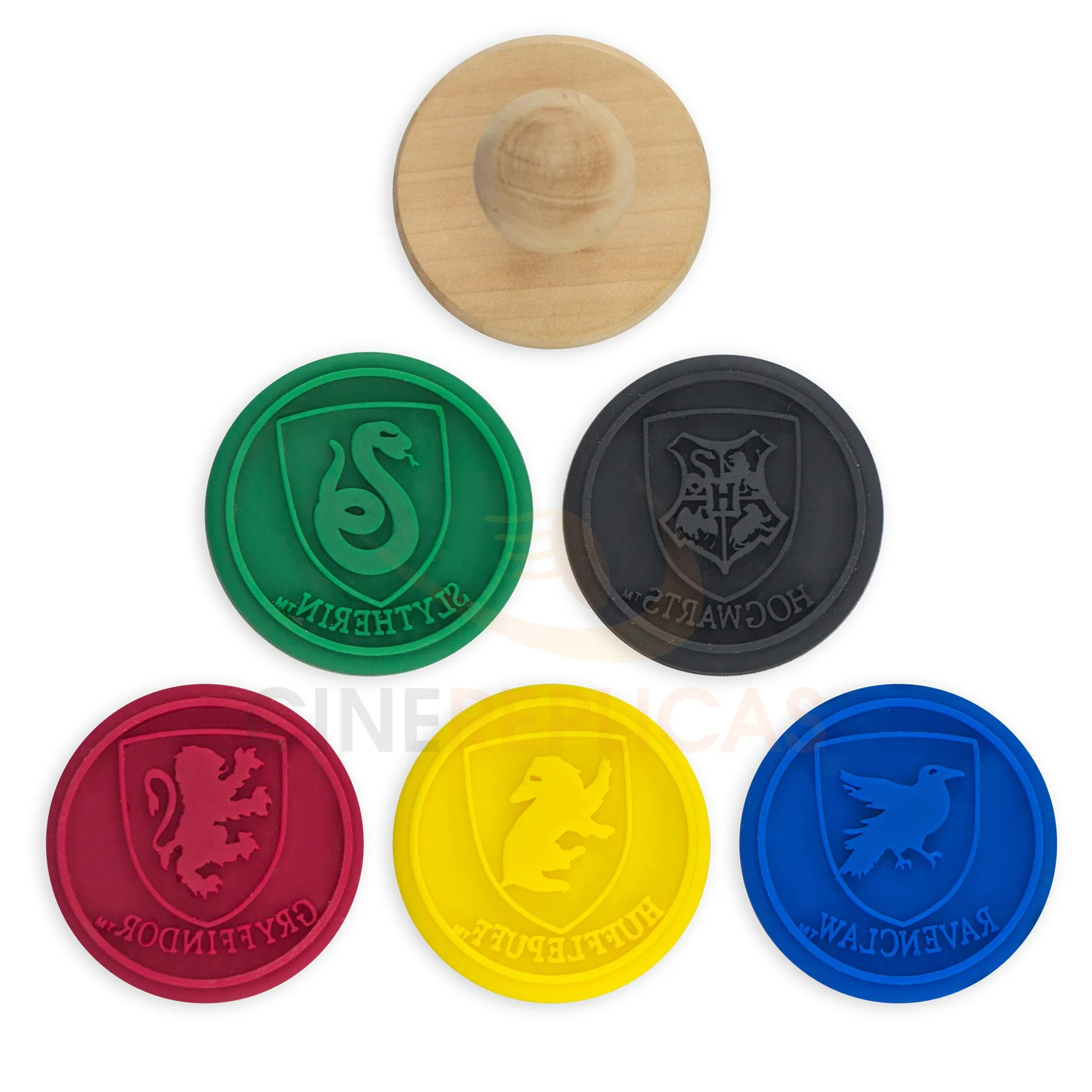 Set of 5 Hogwarts Houses Interchangeable Cookie Stamps