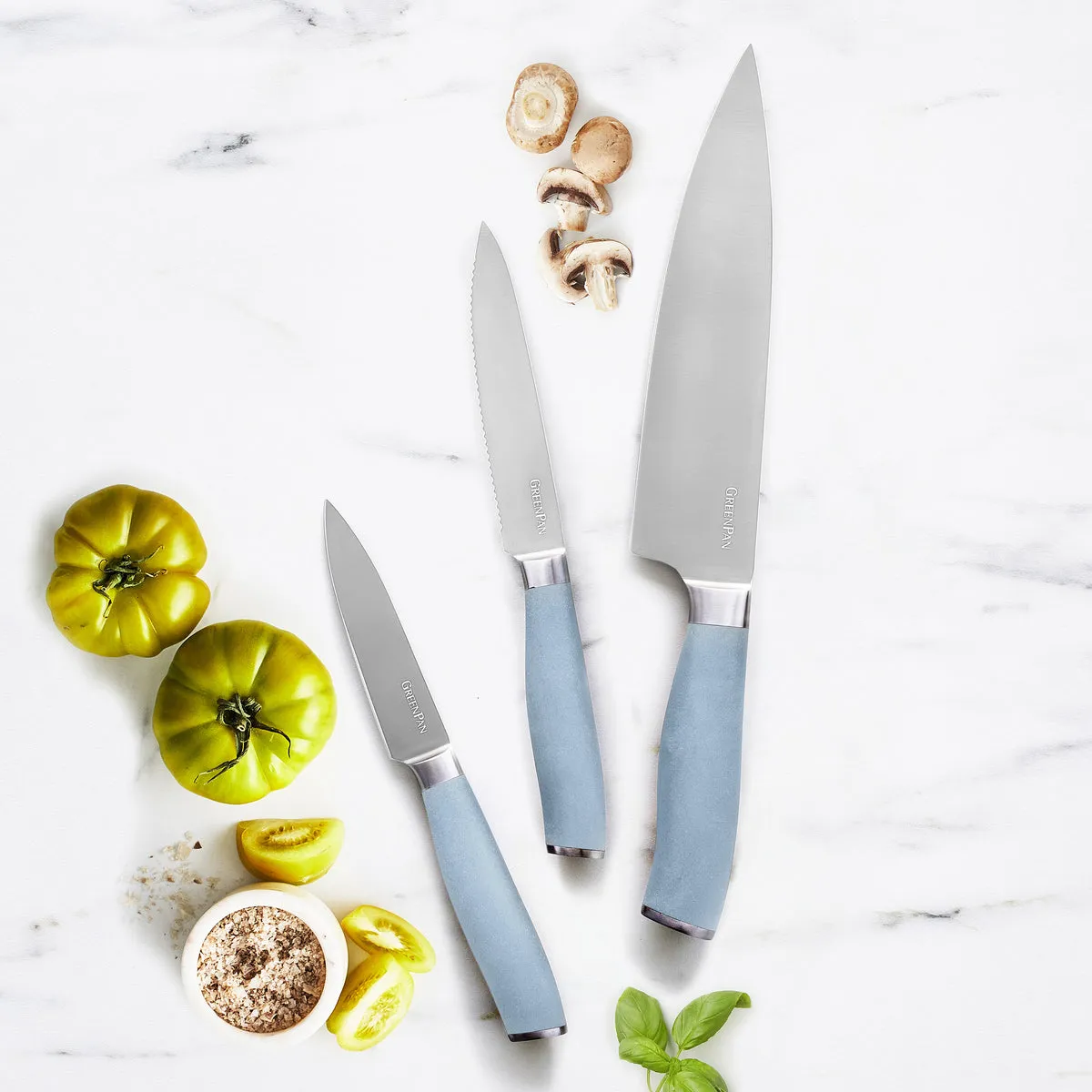 Titanium Cutlery 3-Piece Knife Set | Blue Haze