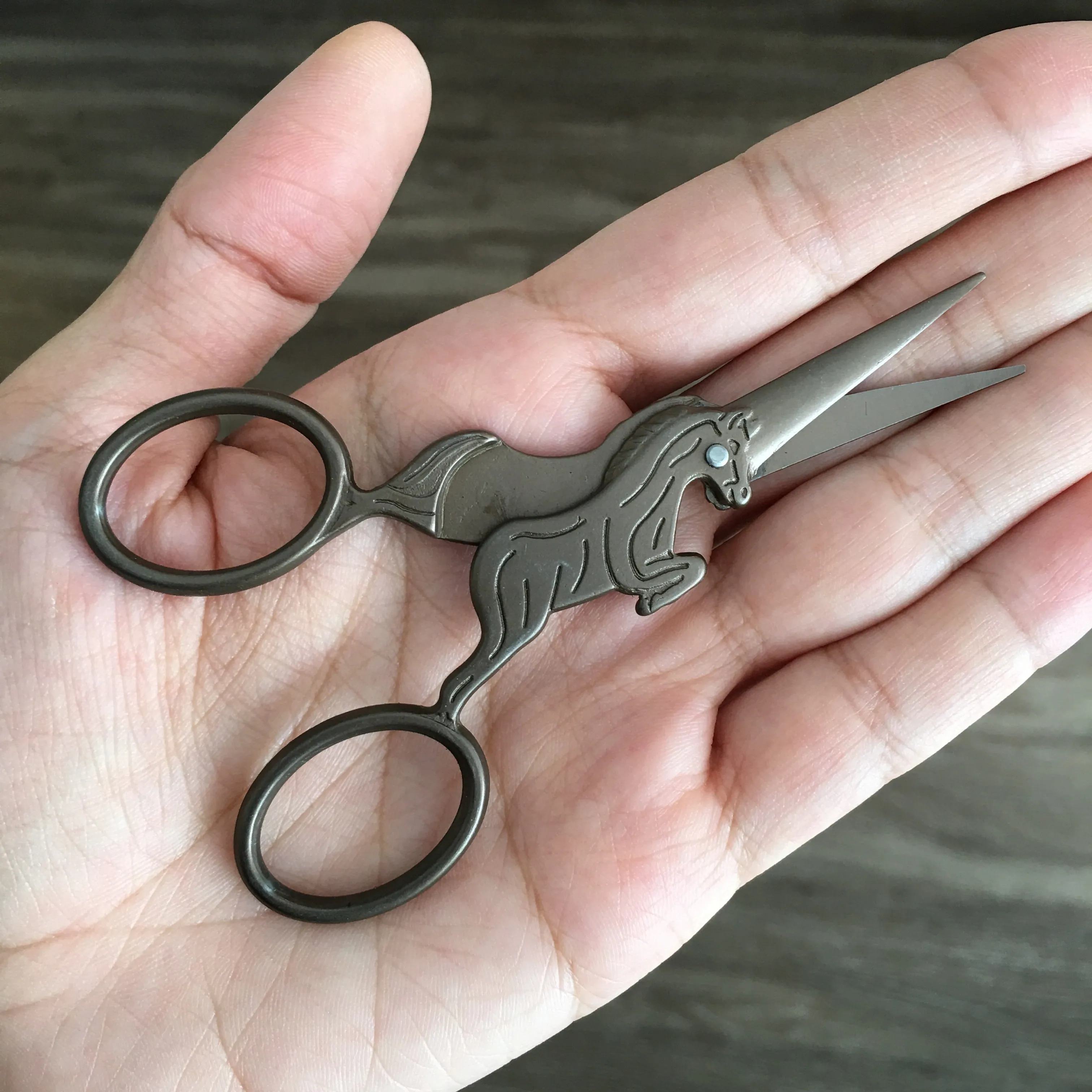 Unicorn Bronze Stainless Steel Embroidery Scissors