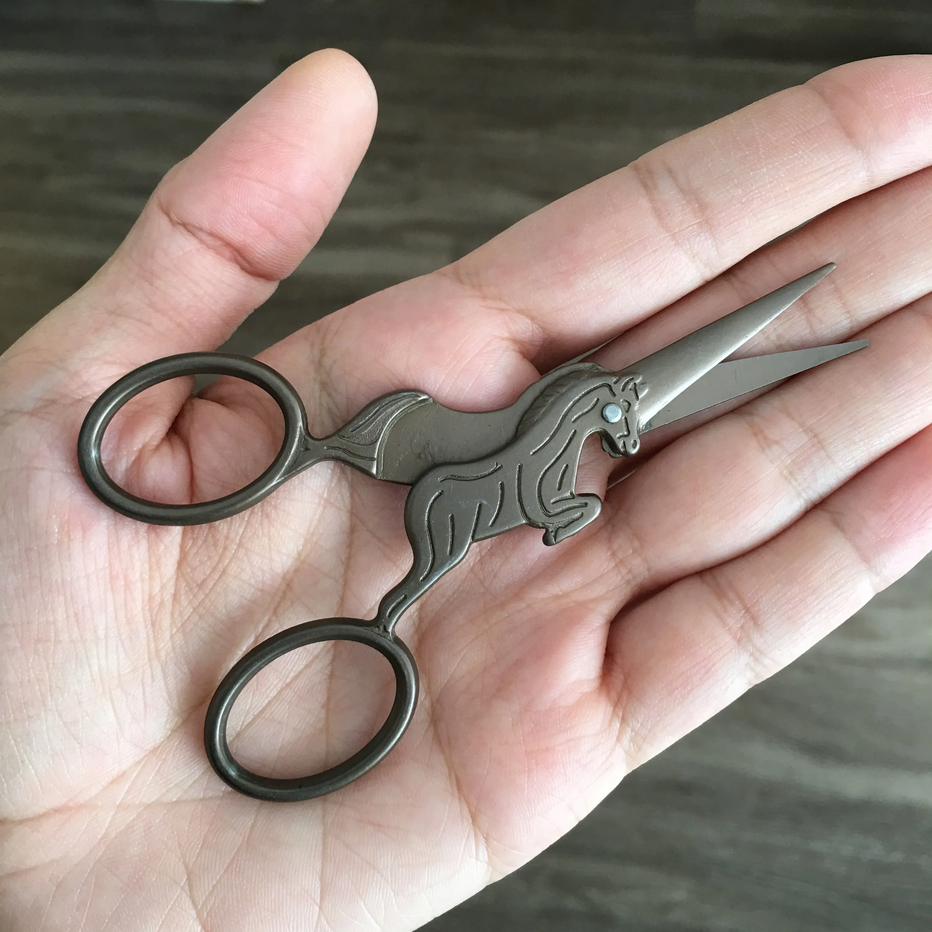 Unicorn Bronze Stainless Steel Embroidery Scissors