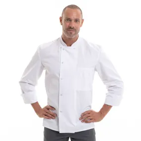 White Chef Coat Long Sleeve Inox - ROBUR