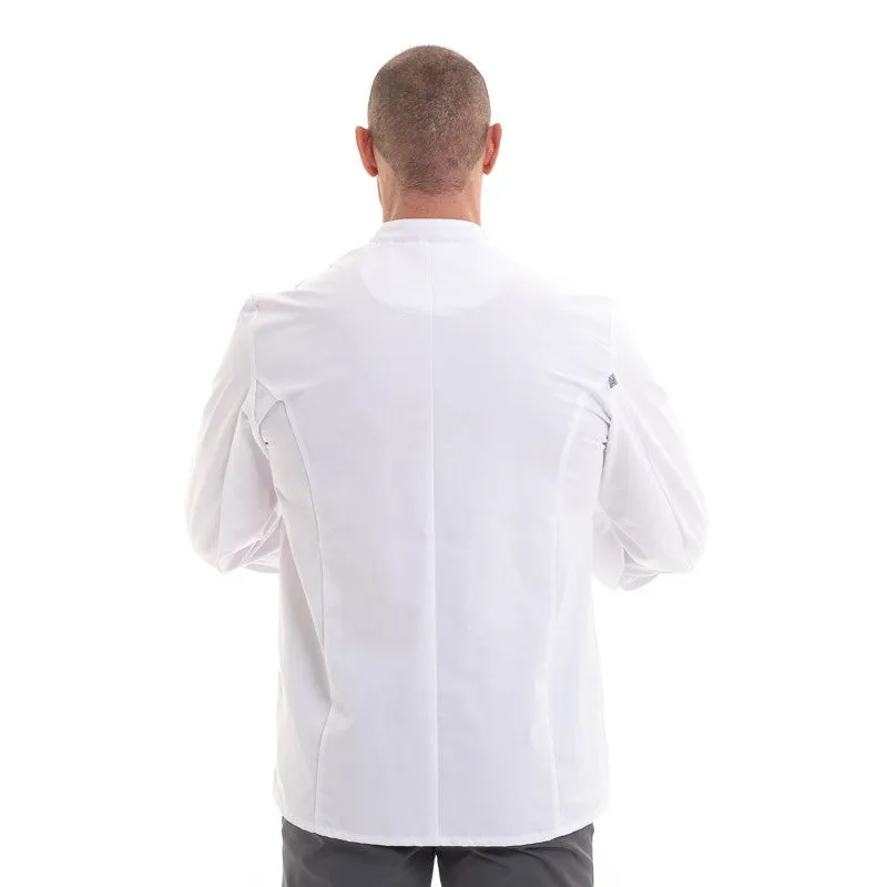 White Chef Coat Long Sleeve Inox - ROBUR