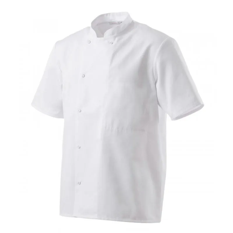 White Chef Coat Long Sleeve Inox - ROBUR