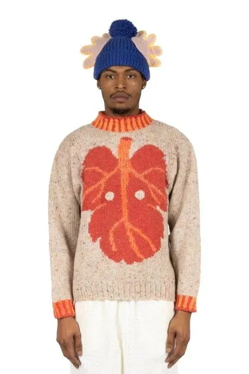 Wildflower Figure Leaf Sweater