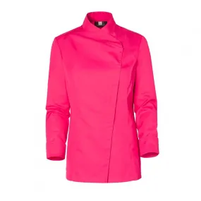 Women Pink Kitchen Coat with Kimono Collar  - MOLINEL